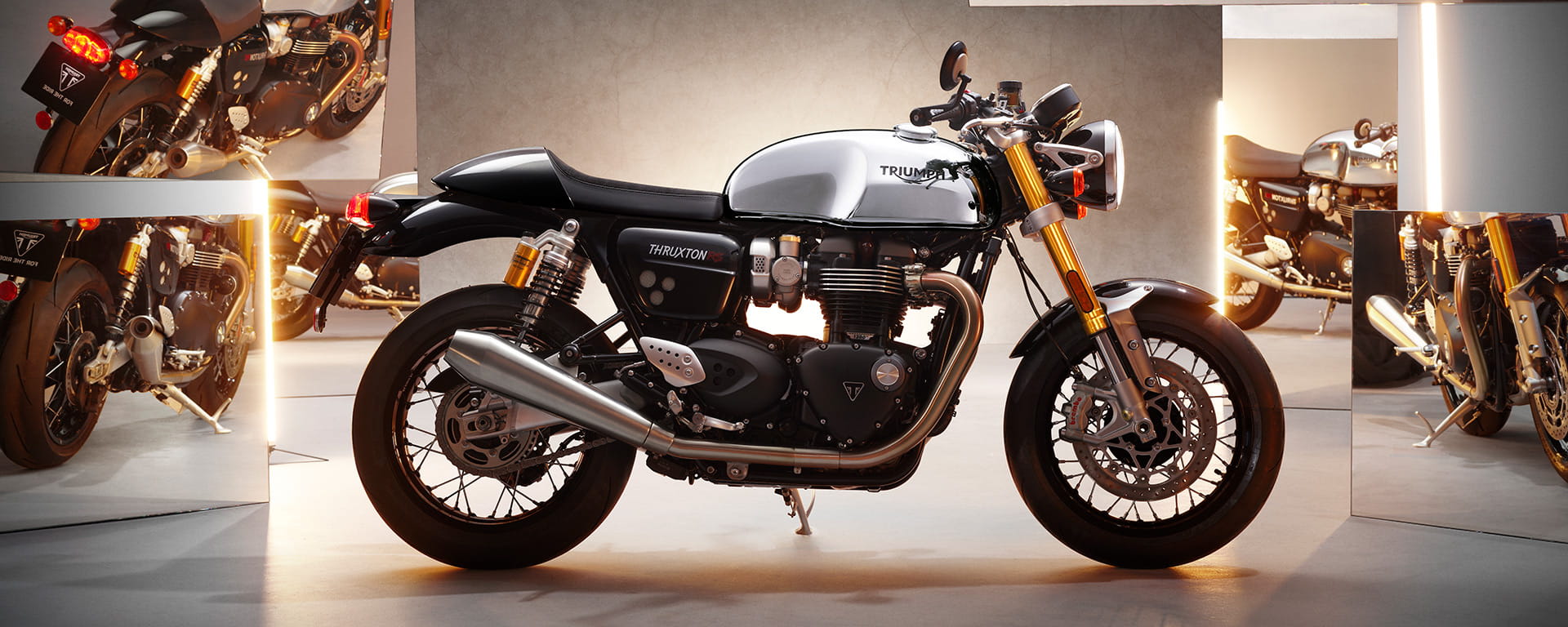 Thruxton RS Chrome Edition Keep Me Informed For the Ride